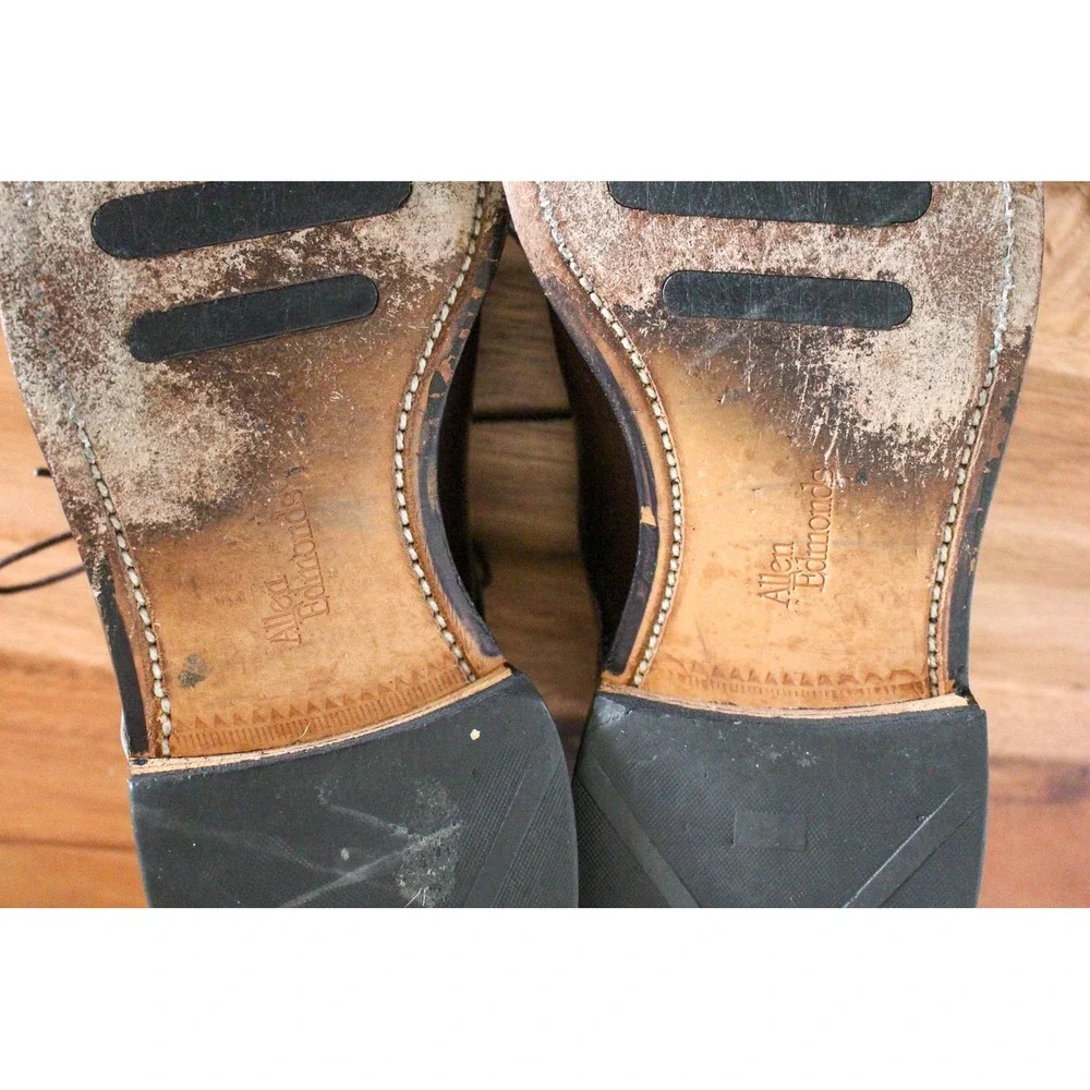 Allen Edmonds Dress Shoes Mens 9.5‎ Brown Leather Lace Up Oxford